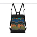 Black Laptop Backpack Waves