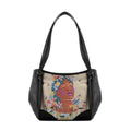 Black Leather Tote Bag Save The Bees
