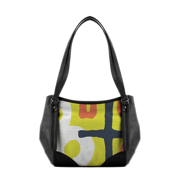 Black Leather Tote Bag T8 - CANVAEGYPT