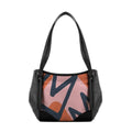Black Leather Tote Bag Texture
