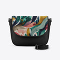 Black Messenger Crossbody Color Flow