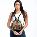 Black Mini Backpack African Lady