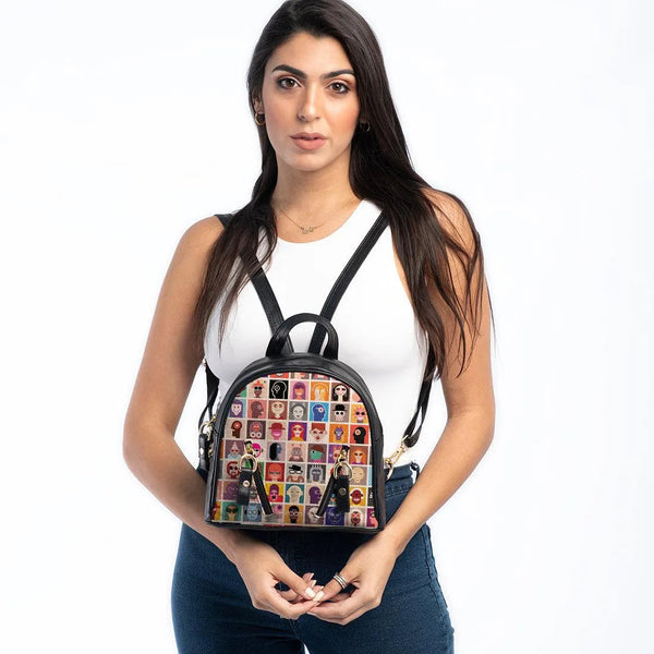 Black Mini Backpack Alien - CANVAEGYPT