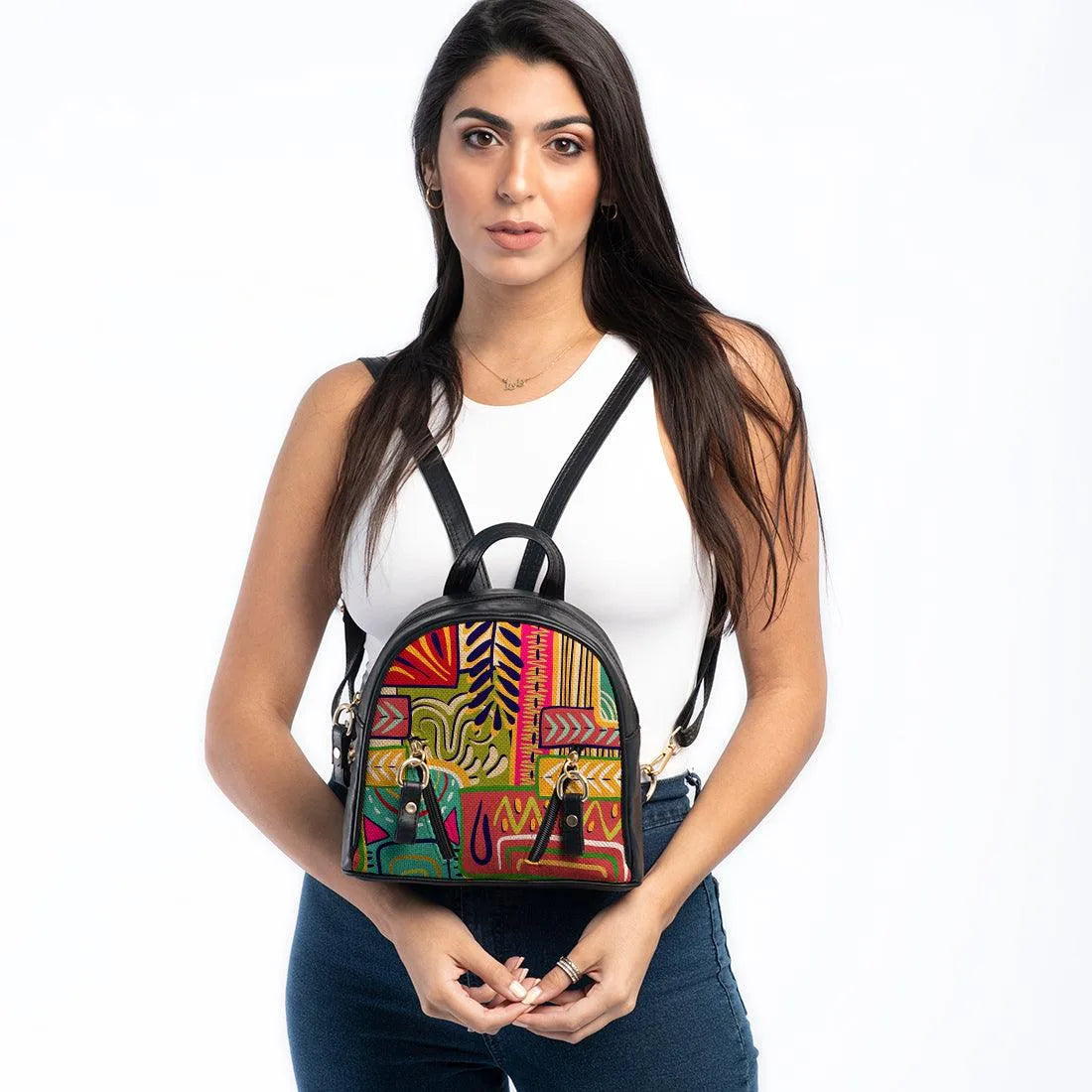 Black Mini Backpack Azly - CANVAEGYPT