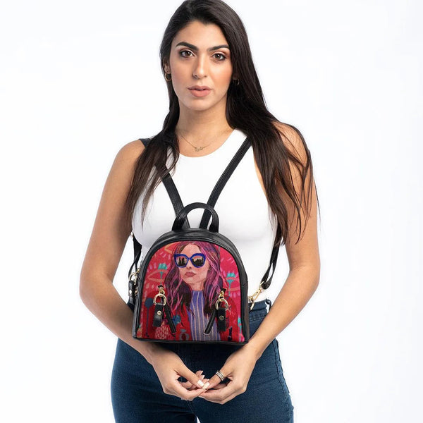 Black Mini Backpack City girl - CANVAEGYPT