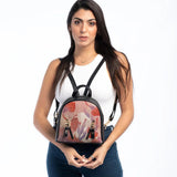 Black Mini Backpack Girl Art - CANVAEGYPT