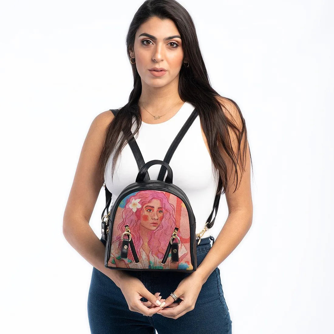 Black Mini Backpack Jepun - CANVAEGYPT