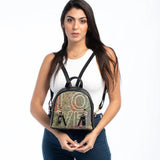 Black Mini Backpack Love - CANVAEGYPT