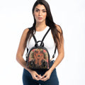 Black Mini Backpack Spaghetti hair