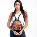 Black Mini Backpack Summer Palm