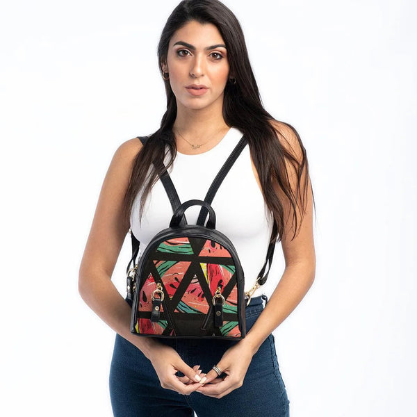 Black Mini Backpack Watermelon - CANVAEGYPT