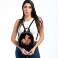 Black Mini Backpack Wolf