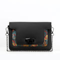 Black Mini Embossed Chain Bag Palm