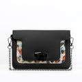 Black Mini Embossed Chain Bag Sand Brushes