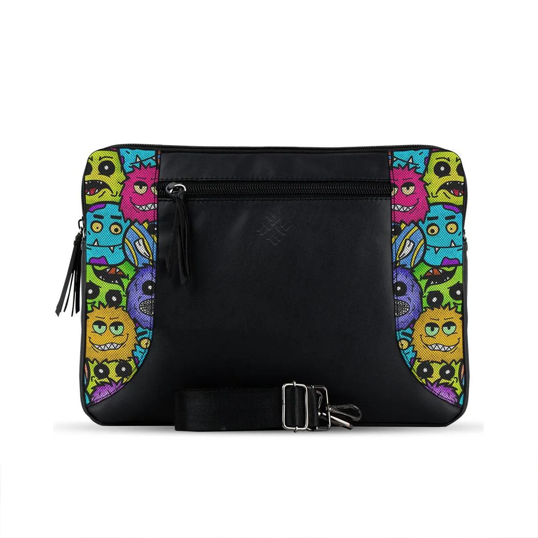 Black Mixed Laptop Sleeve Little Monsters - CANVAEGYPT