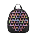 Black O Mini Backpacks Rainbow triangles