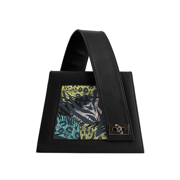 Black One Handed Bag African Spotted - CANVAEGYPT