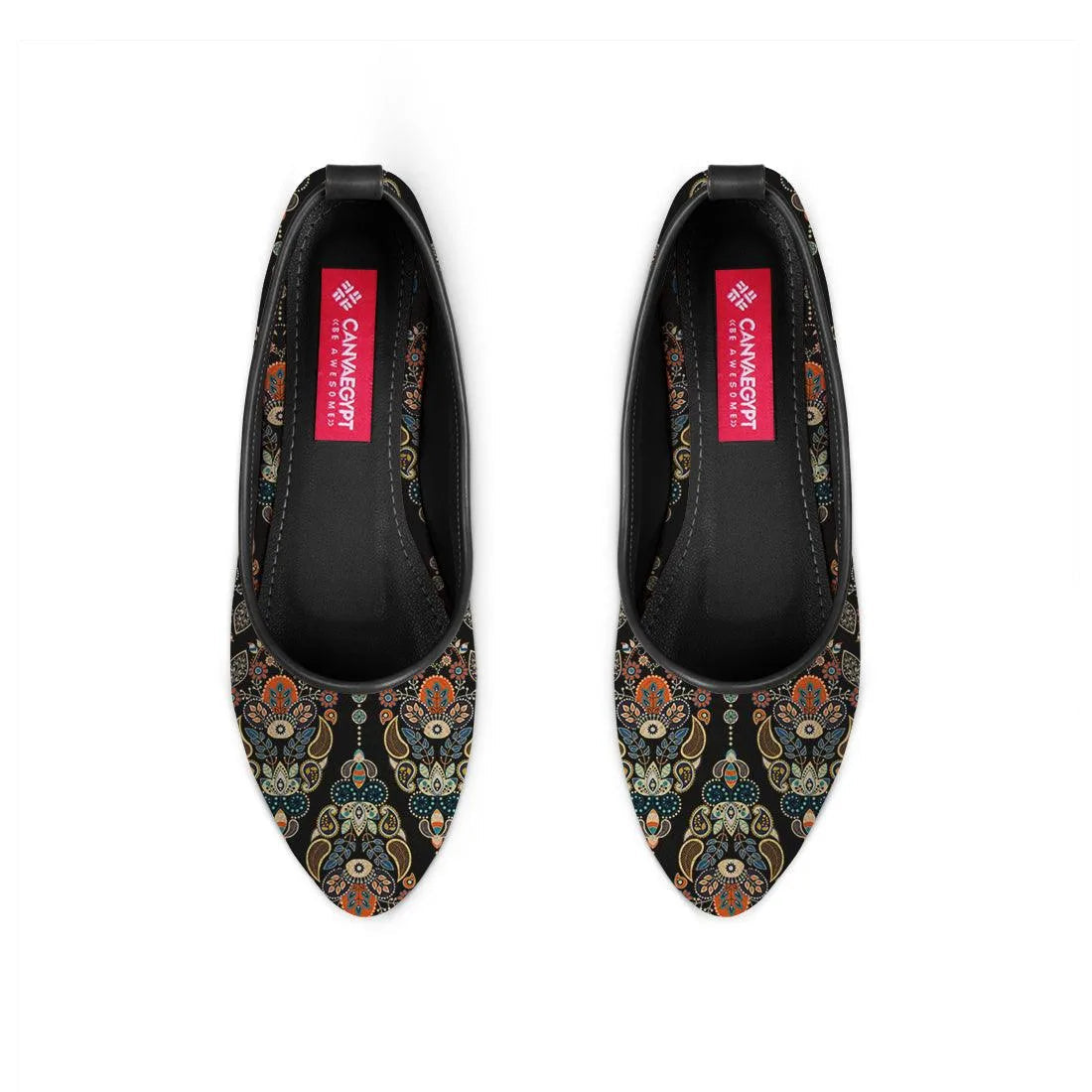 Black Round Toe Shoe Agy - CANVAEGYPT
