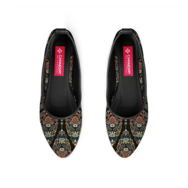 Black Round Toe Shoe Agy - CANVAEGYPT