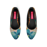 Black Round Toe Shoe Bright Circles - CANVAEGYPT