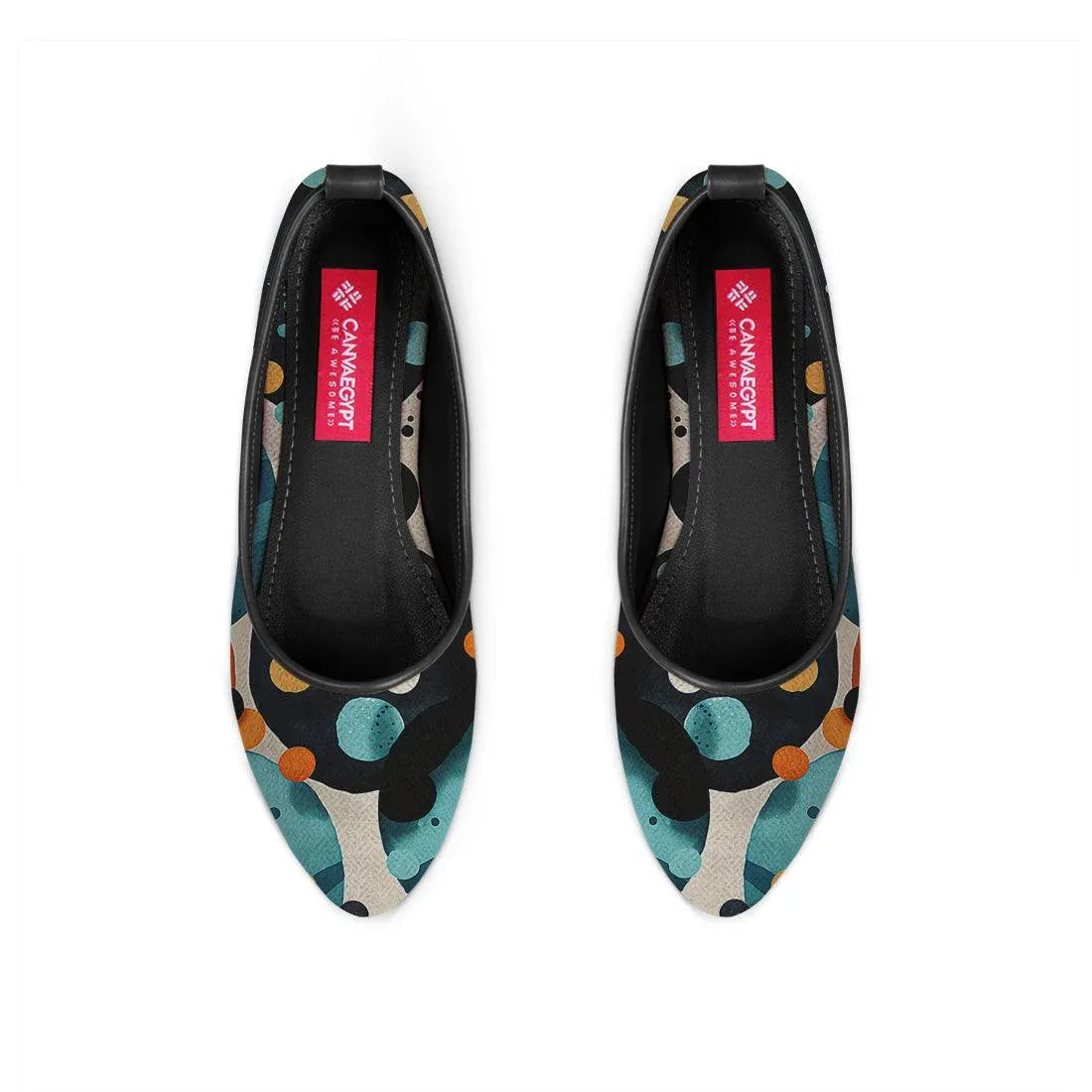 Black Round Toe Shoe Bubbles - CANVAEGYPT