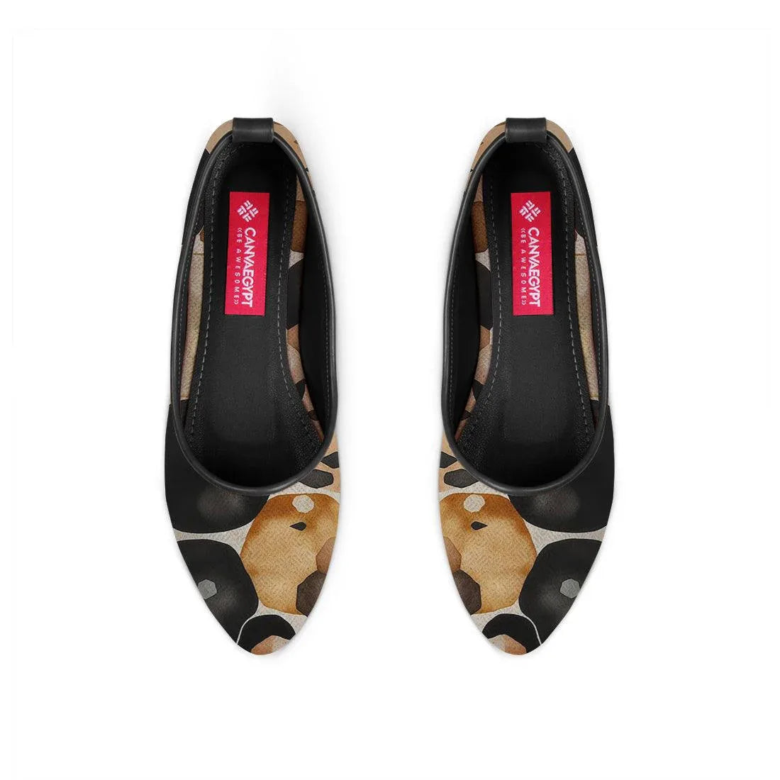 Black Round Toe Shoe Circles - CANVAEGYPT