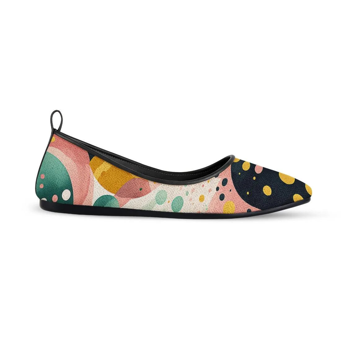 Black Round Toe Shoe Dots - CANVAEGYPT