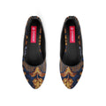 Black Round Toe Shoe Gold garden