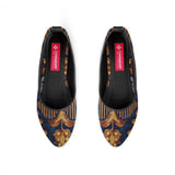 Black Round Toe Shoe Gold garden - CANVAEGYPT