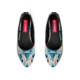 Black Round Toe Shoe Happy blue - CANVAEGYPT