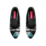 Black Round Toe Shoe Ice Triangles - CANVAEGYPT