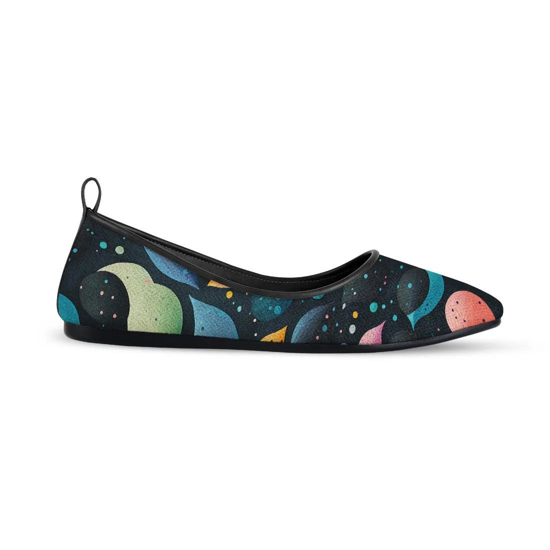 Black Round Toe Shoe Mixed - CANVAEGYPT