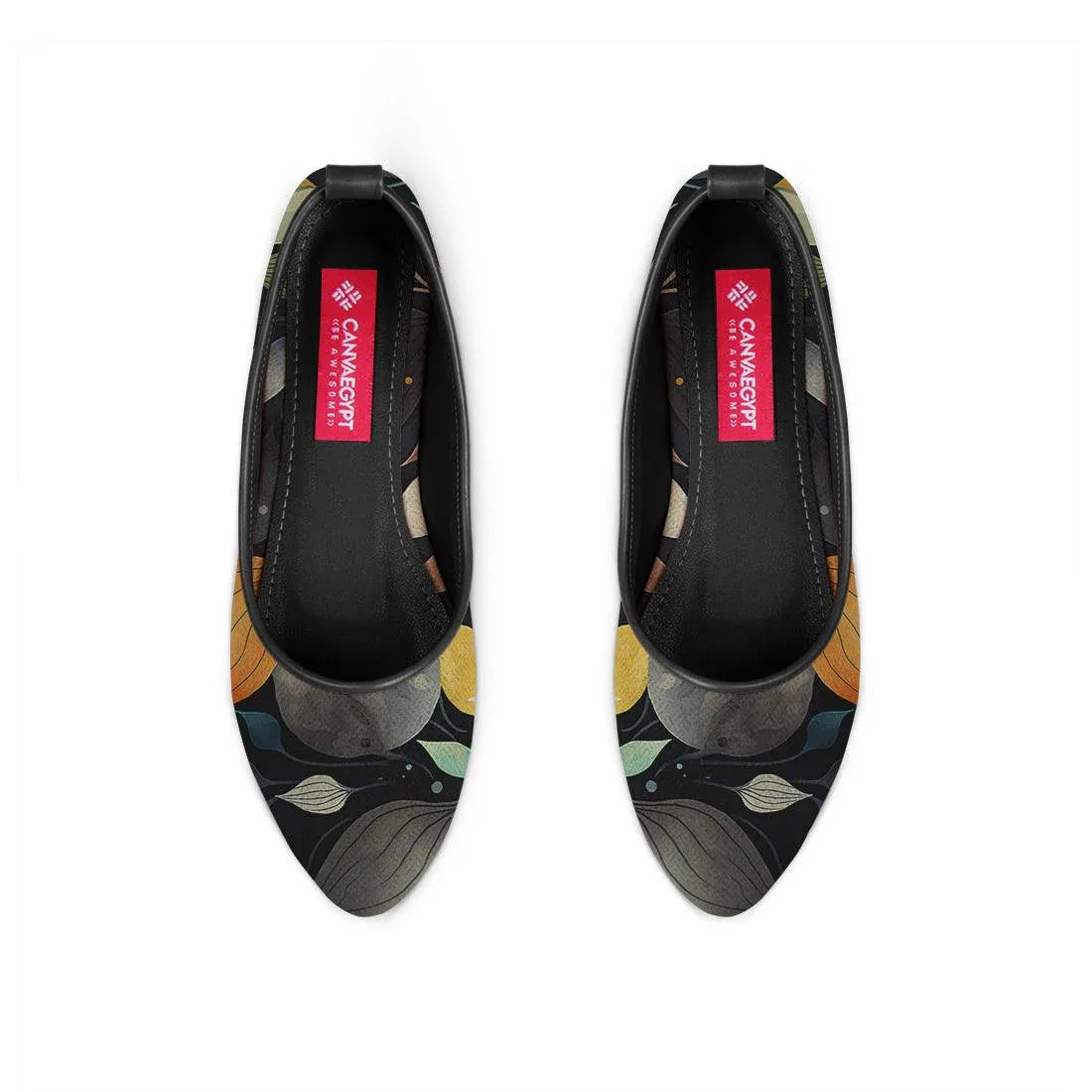 Black Round Toe Shoe Mussels - CANVAEGYPT