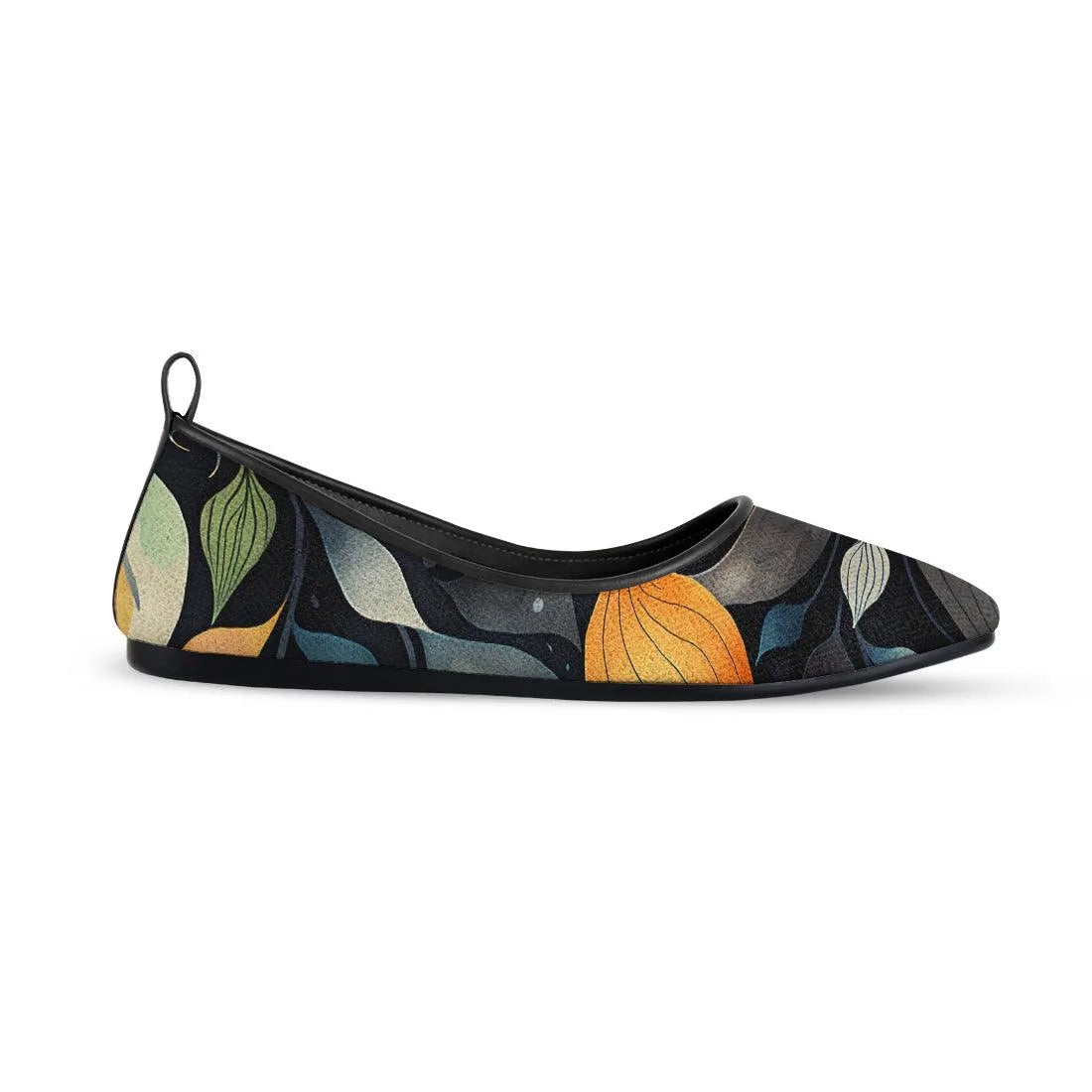 Black Round Toe Shoe Mussels - CANVAEGYPT