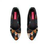 Black Round Toe Shoe Polygons - CANVAEGYPT