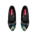 Black Round Toe Shoe Reflect