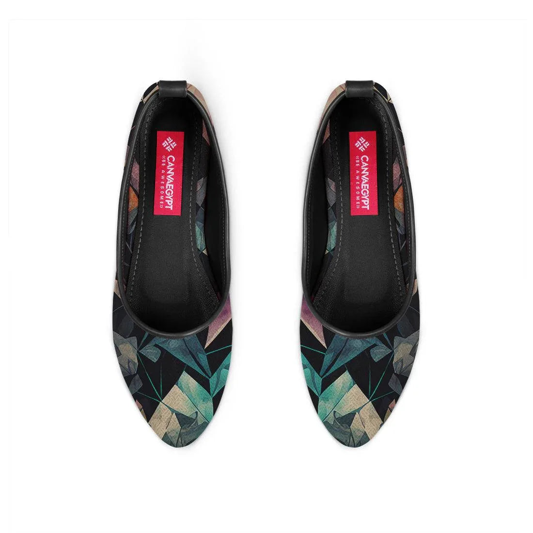 Black Round Toe Shoe Reflect - CANVAEGYPT