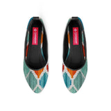 Black Round Toe Shoe Rhombus - CANVAEGYPT