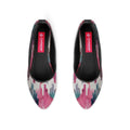 Black Round Toe Shoe Rose quarts