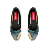 Black Round Toe Shoe Scribbles - CANVAEGYPT