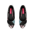 Black Round Toe Shoe Sectioned