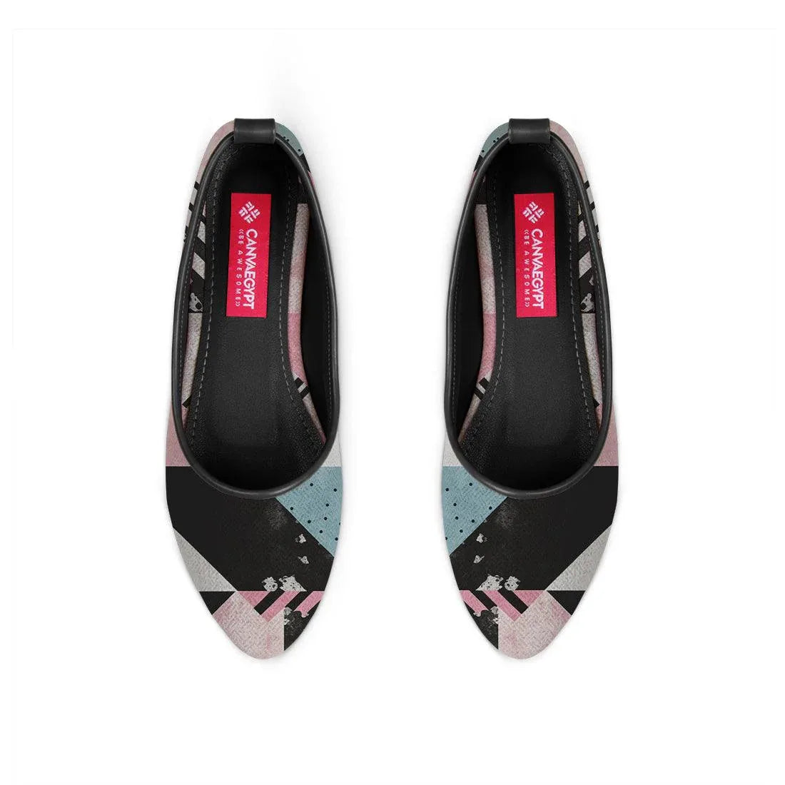 Black Round Toe Shoe Sectioned - CANVAEGYPT