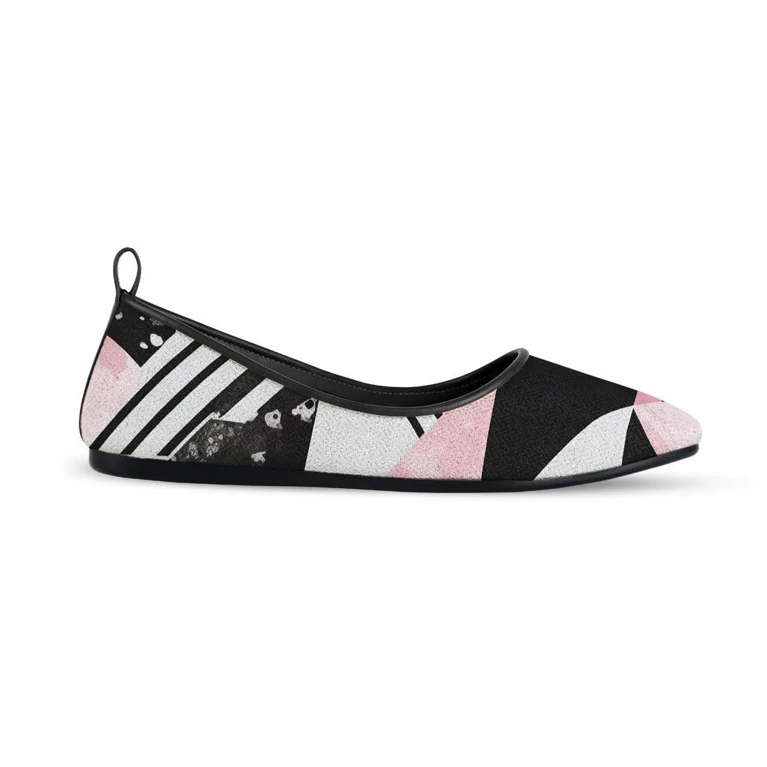 Black Round Toe Shoe Sectioned - CANVAEGYPT