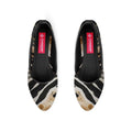 Black Round Toe Shoe Short Leaf