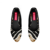 Black Round Toe Shoe Short Leaf - CANVAEGYPT