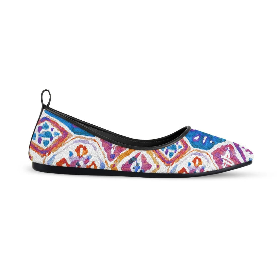 Black Round Toe Shoe Mozaic - CANVAEGYPT