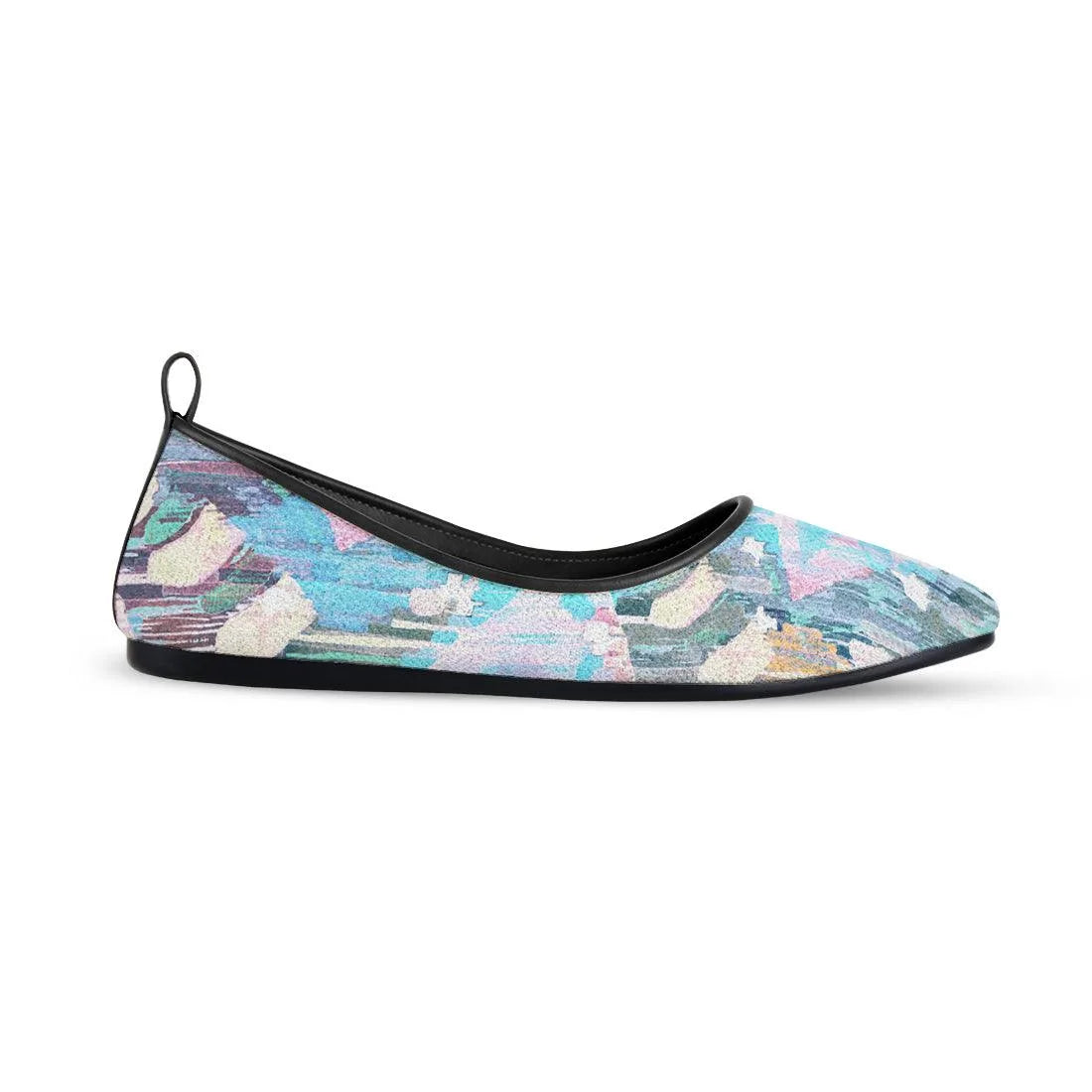 Black Round Toe Shoe Vibrant purple - CANVAEGYPT