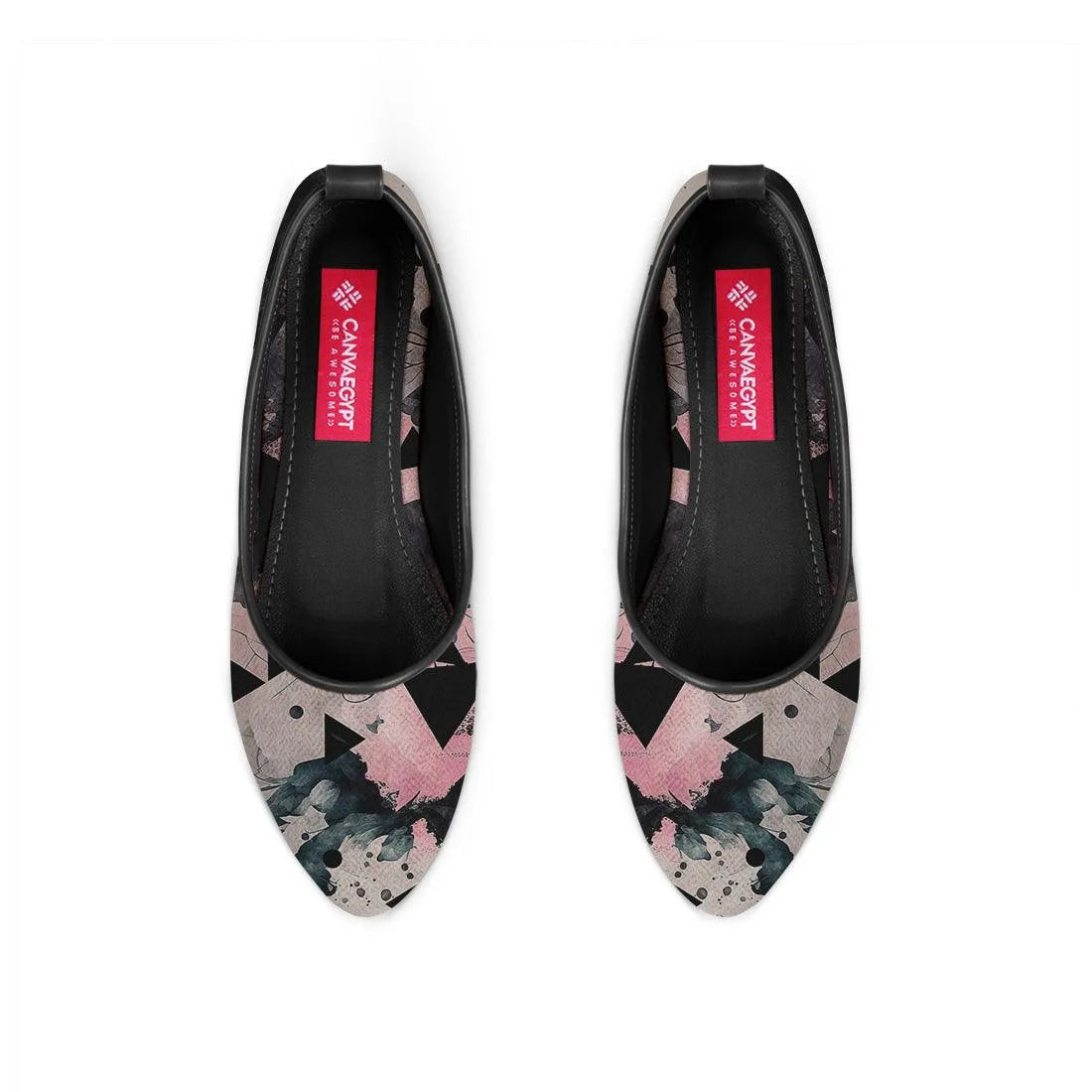 Black Round Toe Shoe Triangles - CANVAEGYPT