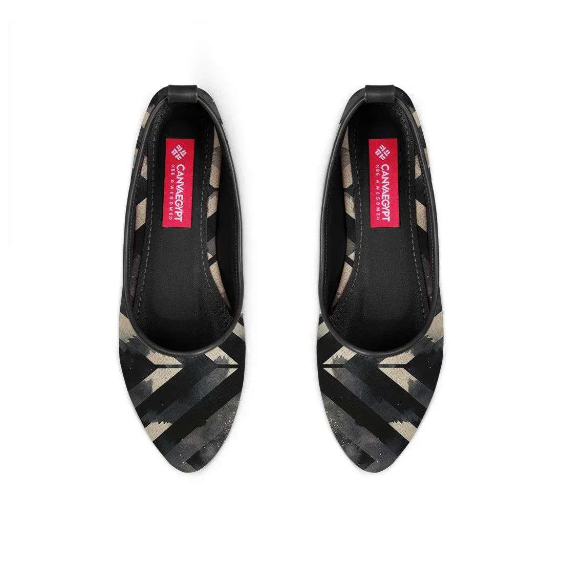 Black Round Toe Shoe UpDown - CANVAEGYPT