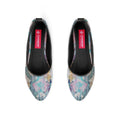 Black Round Toe Shoe Vibrant purple
